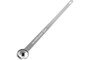 LEIFENY 1PCS 1 Teaspoon Coffee Scoop, 9" Long Handle Measuring Spoon, 1tsp (5 ml) Stainless Steel Scooper