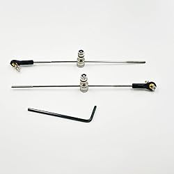 2PCS RC Boat Push Rod Kit Plastic Tie Rod Ends Ball