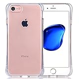 iPhone 7 Case, Qosea Air Cushion [Shock Absorption] TPU Slim Bumper Crystal Clear Scratch Proof Transparent Soft TPU Gel Bumper for NEW Apple iPhone 7