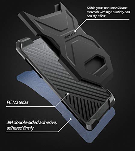 image for SUPCASE Adhesive Slim Wallet,(2-Pack) Ultra Thin Stick-On Silicone Cre