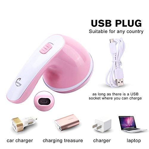 Fabric Lint Remover, Electric Sweater Shaver USB Rechargeable Lint Defuzzer Clothes Shaver/Puller/Remover for Fuzz, Wool, Legging, Couch, Furniture - Thumbnail 3
