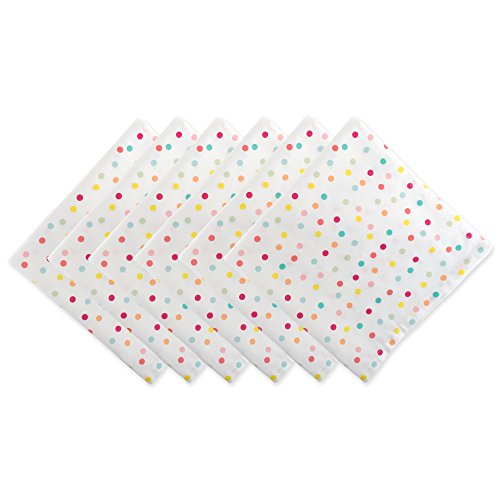DII Polka Dot Party Print Tabletop Collection Reusable & Machine Washable, Napk…
