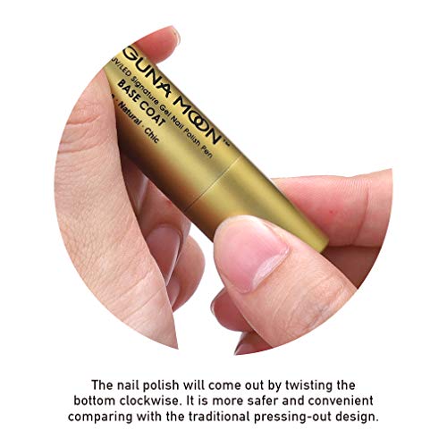 Lagunamoon Gel Nail Polish Base Coat and No Wipe Top Coat Gel Polish Pen (Base Coat) - Thumbnail 3