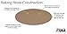 Rada Cutlery Stoneware Round Pizza Baking Stone, 15 Inch, Made in USA