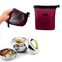 Clearance Sales!! Insulated Lunch Bag Lunch Box for Kids, Waterproof Outdoor Travel Picnic Carry Case (Wine Red)