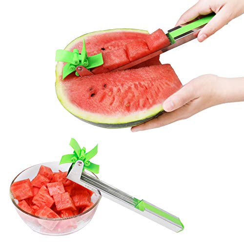 image for Watermelon Slicer Fruit Knife-PATENTED-RUCACIO Melon and Cantaloupe Fr