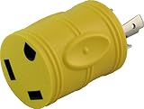 AC WORKS Generator to 30Amp RV Adapter (L5-30 30A 3-Prong Locking Compact)