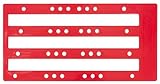 Extreme Max 5800.2058 Red Plastic Track Template