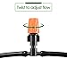 AGSIVO 50pcs Irrigation Drip Kit Garden Adjustable Sprinkler with 3 Tee Irrigation Misting Dripper Drip Head 