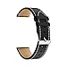 LDFAS Compatible for Fossil 22mm Band, (2 Pack) Leather Strap with Silver Buckle Compatible for Fossil Gen 5 Carlyle/Julianna/Garrett HR, Gen 5E 44mm, Sport 43mm, Gen 6 44mm Smartwatch, Brown+Black