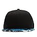 Connectyle Fashion Cool Coconut Palm Tree Print Brim Snapback Flat Bill Hat Fitted Trucker Cap Blue