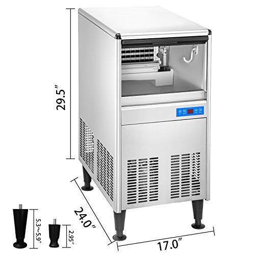 VEVOR 110V Commercial Ice Maker Heavy Duty Stainless Steel Construction
