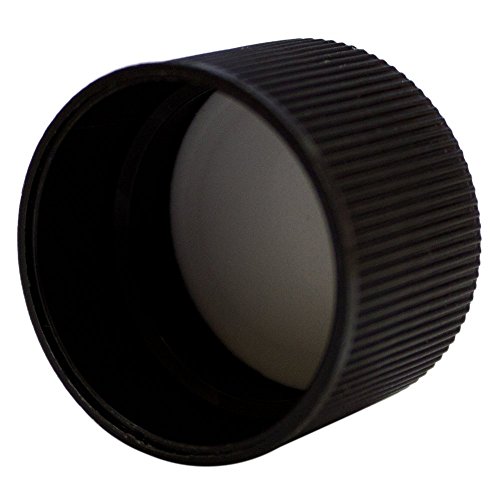 8 fl oz Clear Plastic Bottle with Black Cap (24 Pack)