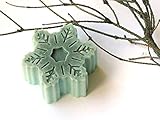 Christmas soap Snowflake soap Blue Clay soap Christmas favors stocking stuffer bergamot citrus soap decorative soap Christmas gift Guest soap Christmas party decor Handmade soap Vegan