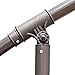 Le Papillon 10-ft Offset Hanging Patio Umbrella Aluminum Outdoor Cantilever Umbrella Crank Lift, Beige