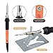 Soldering Iron Wood Burning Kit 72PCS, Jeerbly Professional Pyrography Kit - Wood Burner Tool, Embossing, Carving, Soldering Tips Arts and Crafting Supplies (red)