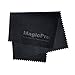 Microfiber Cloth, Magicpro Microfiber Cleaning Cloths - For All LCD Screens, Eyeglasses, Sunglasses, Tablets, Lenses, and Other Delicate Surfaces (2 Black 6x7