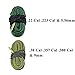 AIRSSON 2pcs Bore Cleaner Snake Rifle Pistol Shotgun Gun Cleaning Kit for 9mm 5.56mm .22 .223 .308 12Ga (Choose Your Calibers) (.22 .223 .38 .380)