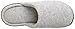 isotoner Women's Terry Secret Sole Clog Slippers, Heather Gray, Medium