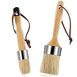 2 Pieces Chalk and Wax Paint Brushes Flat Chalk