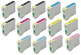 14 Pack Elite Supplies ® Remanufactured Inkjet Cartridge Replacement for #99 #98 T098 T099, Epson T098120 T099220 T099320 T099420 T099520 T099620 Works Epson Artisan 700, Artisan 710, Artisan 725, Artisan 730, Artisan 800, Artisan 810, Artisan 835, Artisan 837 (4 Black, 2 Cyan, 2 Magenta, 2 Yellow, 2 Light Cyan, 2 Light Magenta)