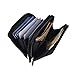 Hopsooken Womens RFID Leather Credit Card Holder Wallets Small Zipper Case Purse