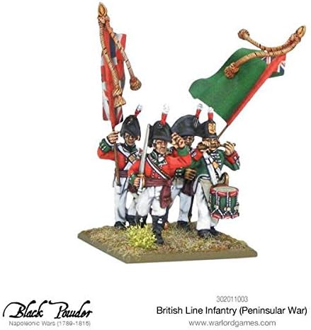 Peninsular War British Line Infantry, 28mm Scale Plastic Miniatures for Black Powder by Warlord Games - Image 4