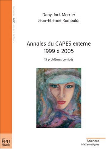 Annales du CAPES externe 1999 à 2005