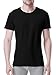 DAVID ARCHY Men's Undershirt Bamboo Rayon Moisture-Wicking Black T-Shirts Stretch Crewneck Tees for Men, 3-Pack (L, Black)