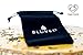 BLUVED Jade Roller for Face and Gua Sha Set - UPGRADED Design & Premium Natural Jade Stone - Face, Eye, Neck, Body Massager for Puffiness, Tension Relief, Anti Aging, Lymphatic Drainage - Perfect Gift