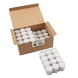 Stonebriar 6-7 Hour Long Burning Unscented Clear Cup Tea Light Candles, 96 Pack, White