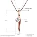 Gorgeous Necklace 18K Rose Gold Zircon Women Jewelry 45cm Chain Dangle Pendant Necklace