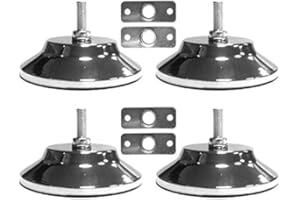 Oewnvmd 4 PCS Billiard/Pool Table Leg Levelers 5 Inch Metal Game Table Leg Levelers Heavy Duty Leveling Feets for Pool Table,