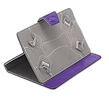 PHEVOS 7 inch Tablet Pc Case cover, Foldable and Solid Stand Case, Compatible with All Universal 7 inch 16:9 Tablets PC(purple)