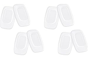 FIRTOX 4 Pairs Replacement Nose Pad Nose Piece for Costa South Point/Flagler/Fernandina/Peli; for Oakley Cartridge/Spindle/Latch Key