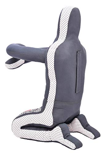 Grappling Dummy MMA Jiu Jitsu - Grappling Wrestling Dummy - Made from Durable Canvas Fabrics - MMA Dummy for Multiple Drills UNFILLED (Grey, 72'')