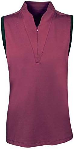 Maggie Lane Golf Ladies Zip Sleeveless Mock