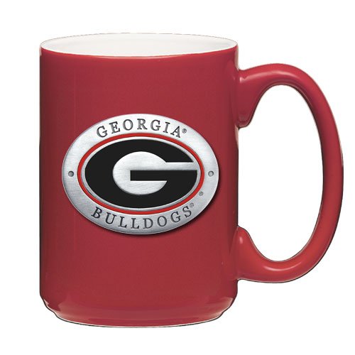 Heritage Pewter Georgia Bulldogs Red Coffee Mug Set