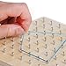 kizh Wooden Geoboard Mathematical Manipulative Material Graphical Educational Toys Array Block Geo Board with 24 Pcs Pattern Cards and Rubber Bands STEM Puzzle Matrix 8x8 Brain Teaser Toys