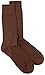 Antonio Ricci Solid Color Men's Dress Socks (Brown)
