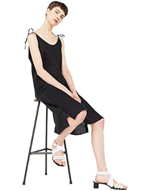 Mango Women's Linen-Blend Midi Dress