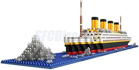 1860pcs Titanic Ship Model Building Blocks Children Toy Gift Home Ornament