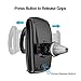 Car Phone Mount Air Vent Holder Wanshine Universal Smartphones Cradle Compatible with iPhone SE 7 6s 6 5s 5 4s 4 Samsung Galaxy S8 S7 S6 LG Nexus Sony Nokia and More (Black)
