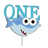 GmakCeder Shark ONE Birthday Cake Topper for Baby shark 1st First Birthday Boy
