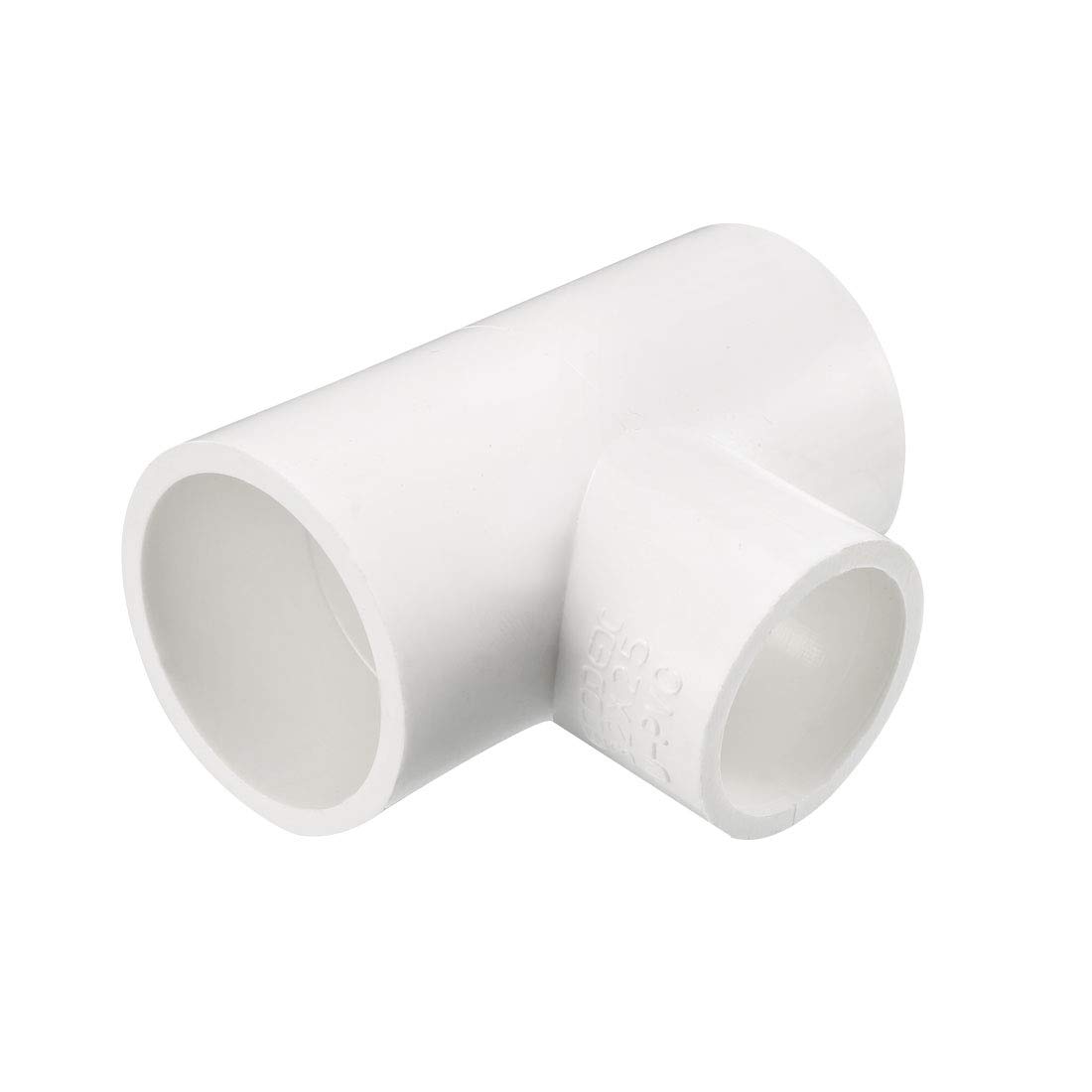 sourcing map Reducing Tee PVC Pipe Fitting T-Shaped Connector 1 x 1 x 3/4-Inch Slip