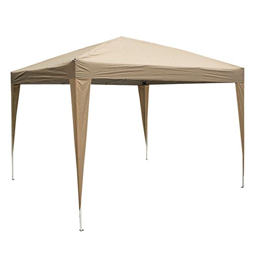 Z ZTDM Patio EZ Pop Up Canopy, 10′ X 10′ Folding Portable Tent Instant Gazebo Waterp ...