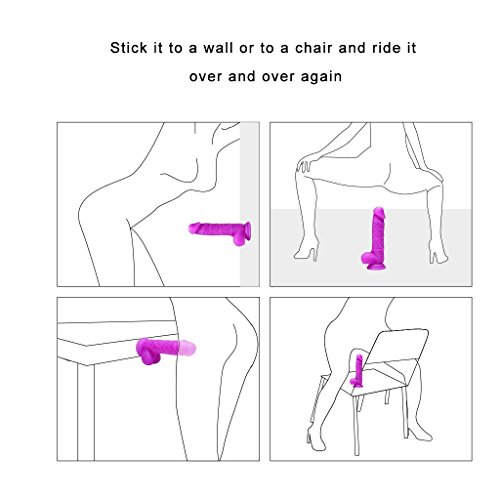 image for Realistic Ultra-soft Dildo for Beginners with Flared Suction Cup Base 