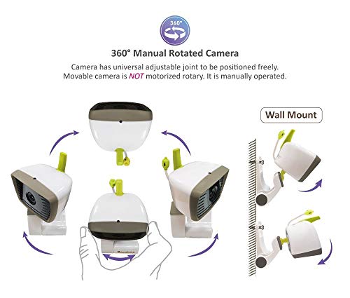 MoonyBaby B Series Add on Camera Unit for Wide Angle Video Baby Monitor, This Model Supports Maximum 2 Cameras
