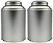 2-pack, Coffee Tin, Twisted Lid Multiple Compartment Tea Canister, Multi-Purpose Kitchenware