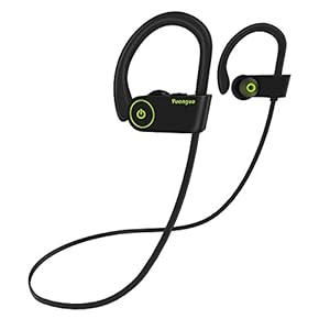 Bluetooth-Headphones-Yuanguo-IPX7-Waterproof-Wireless-Earphones-Stereo-Headset-CVC-60-7-9-hours-Playtime-for-Gym-Cycling-Sports-Travelling-Build-in-Microphone-for-Samsung-ETC-All-Smartphone Bluetooth Headphones, Yuanguo IPX7 Waterproof Wireless Earphones Stereo Headset, CVC 6.0, 7-9 hours Playtime for Gym…